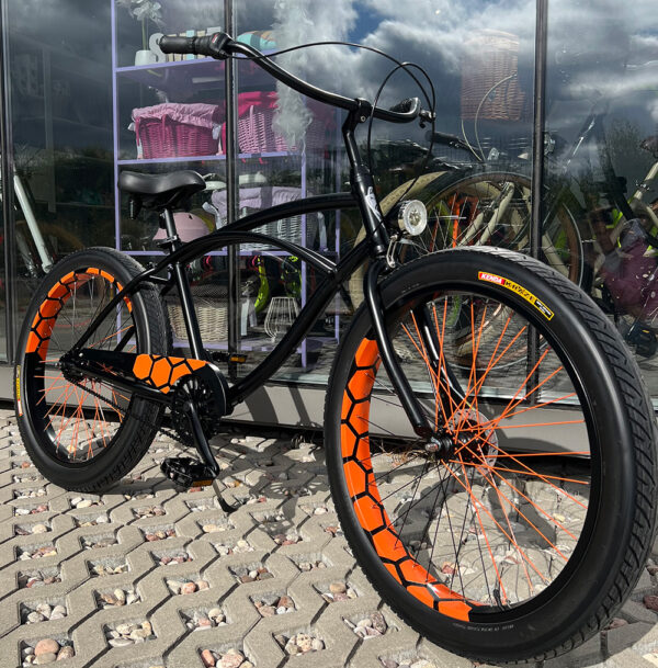 RIDER X Hexagon Orange <br> 7biegów, hamulec rolkowy <br> SHOWROOM <br>szerokie koła 26"